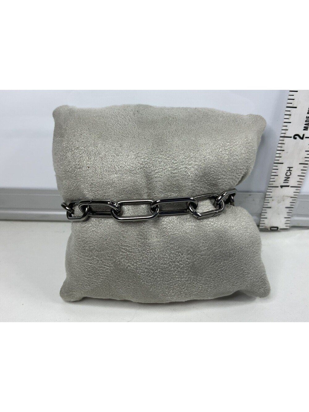 Pandora ME Ruthenium Plated Medium Link Bracelet 3 Opening Links Sz 7